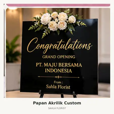 Papan Bunga Akrilik Pekalongan Barat